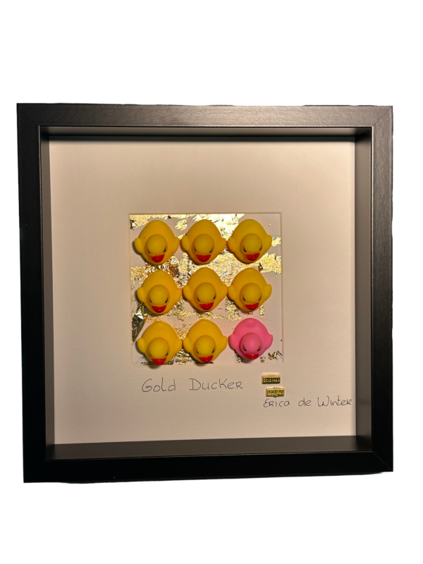 Gold-Duckerbadeendjeskunst-badeend-badeendenkunst-grote-badeend